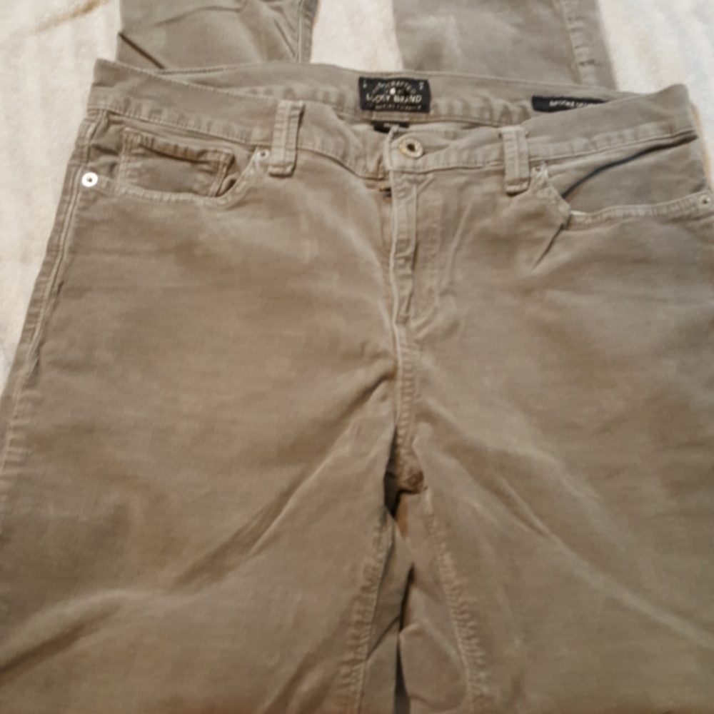 Lucky Brand corduroy grey skinny jeans stretchy